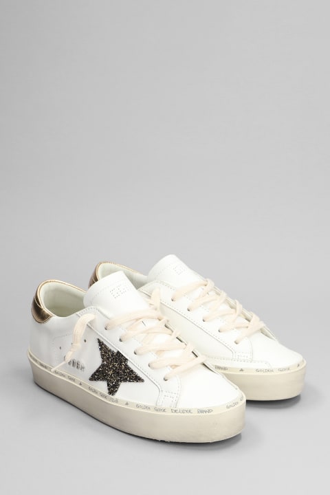 Sneakers for Women Golden Goose Hi Star Sneakers In White Leather