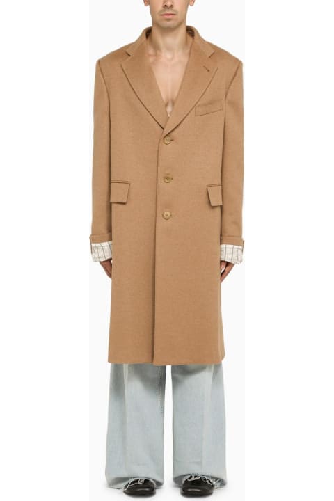 Gucci Coats & Jackets for Men Gucci Single-breasted Camel Coat