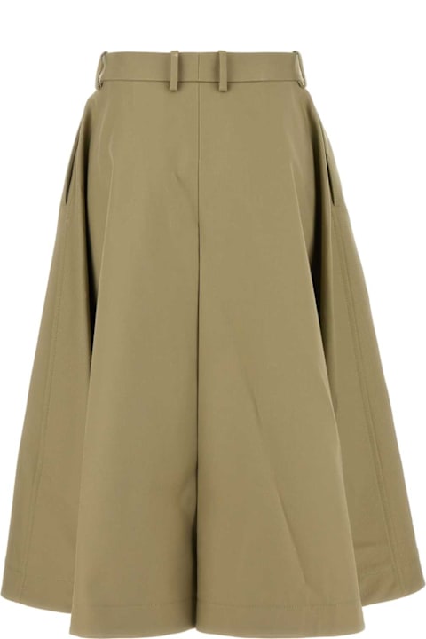 Bottega Veneta Clothing for Women Bottega Veneta Khaki Cotton Skirt
