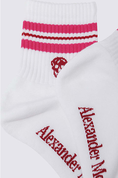 Alexander McQueen Underwear & Nightwear for Women Alexander McQueen White Cotton Blend Socks
