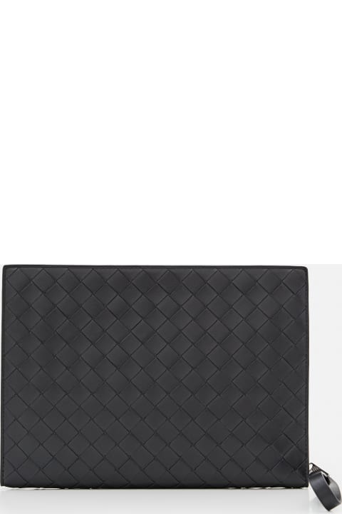 Bottega Veneta for Women Bottega Veneta Small Intrecciato Document Holder With Wrist Strap