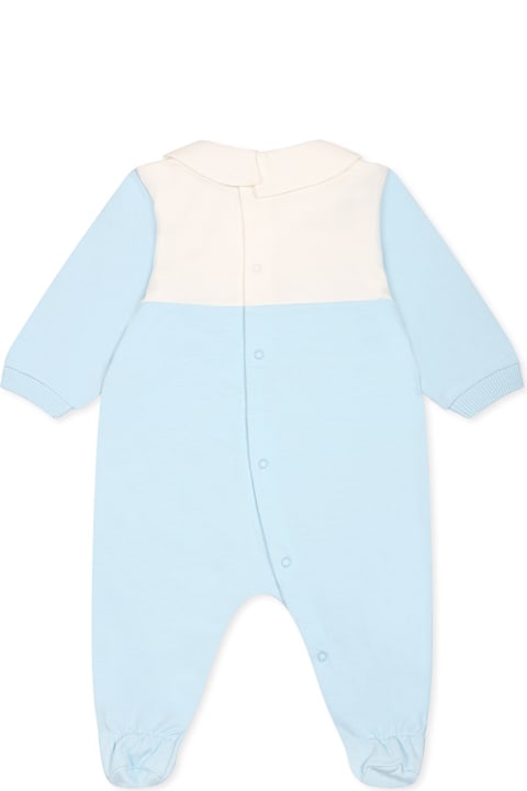 خصم على الأطفال Moschino Light Blue Babygrow For Baby Boy With Teddy Bear