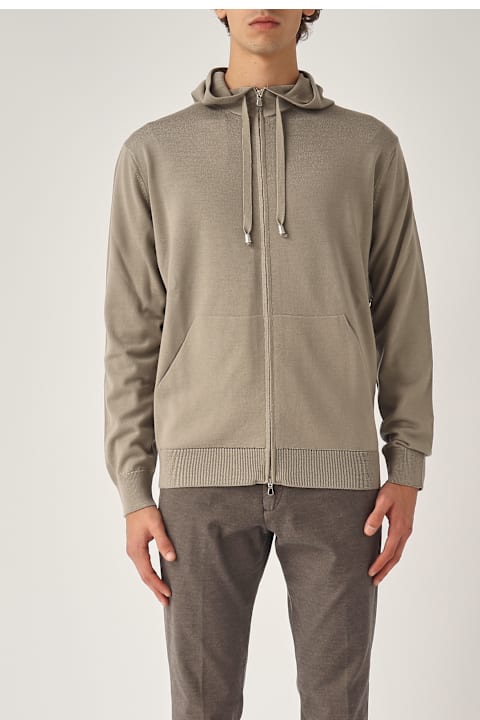 Filippo De Laurentiis Fleeces & Tracksuits for Men Filippo De Laurentiis Full-zip Con Cappuccio Merinos Hoodie