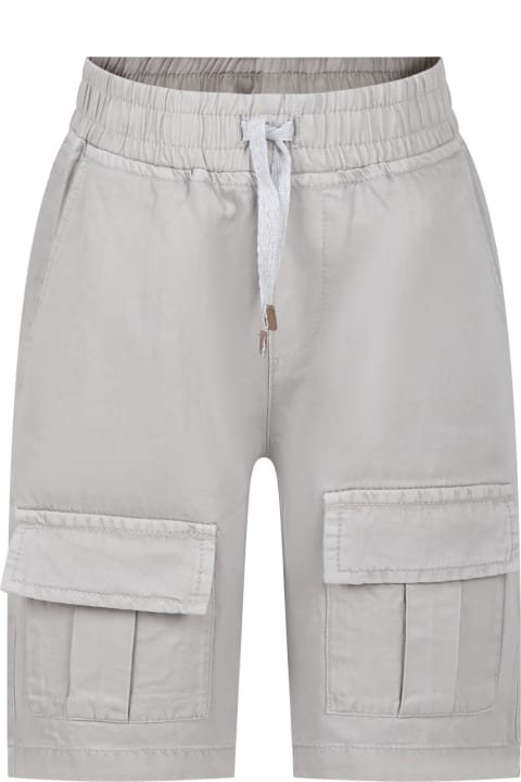 Gray Casual Shorts For Boy