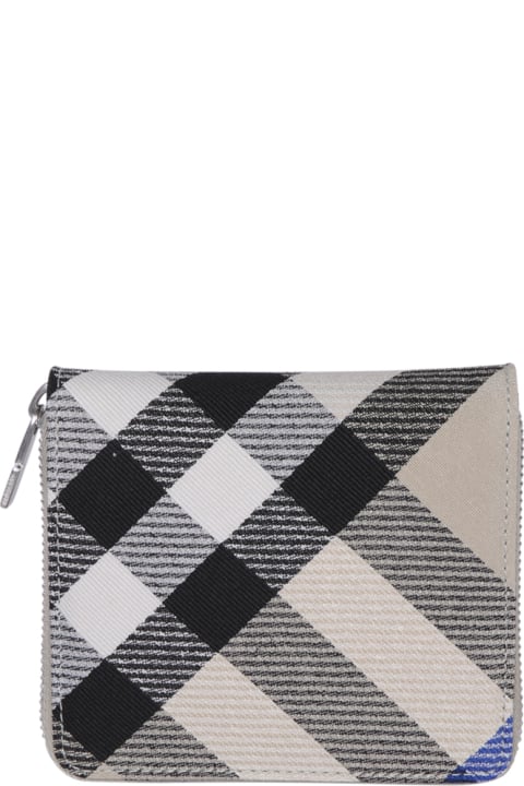 Accessories for Women Burberry Ivory Check Zip Wallet