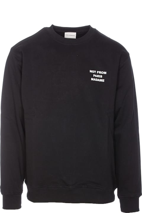 Drôle de Monsieur سترات لـ القسم الرجالي Drôle de Monsieur Le Slogan Sweatshirt