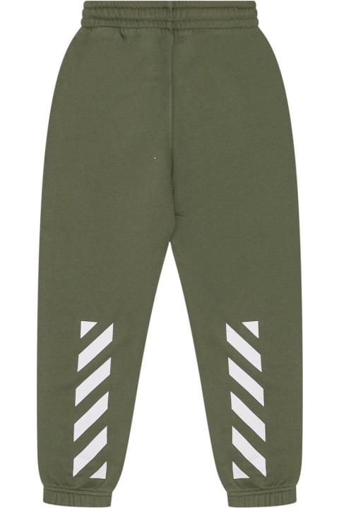 Off-White Bottoms for Boys Off-White Logo Printed Track Pants