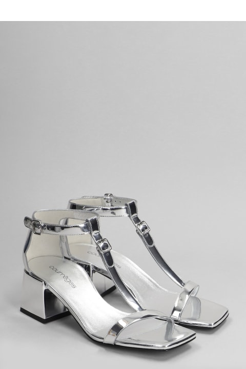 Shoes for Women Courrèges Sandals In Silver Patent Leather