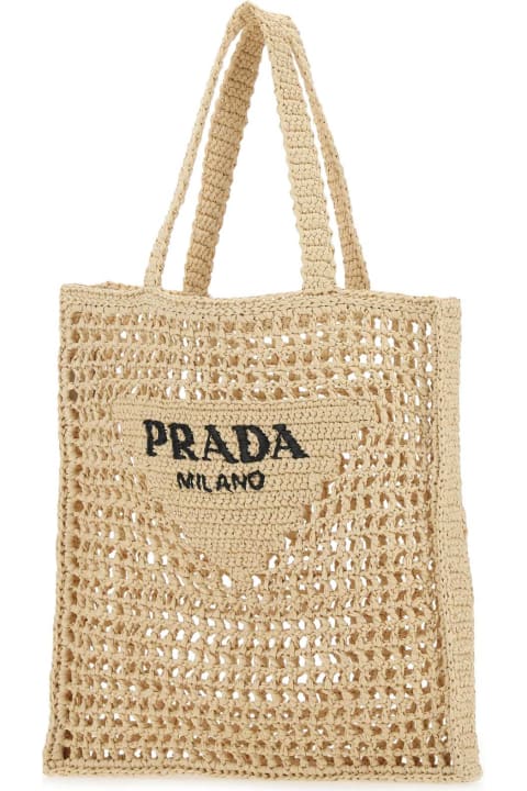 Prada for Women Prada Raffia Shopping Bag