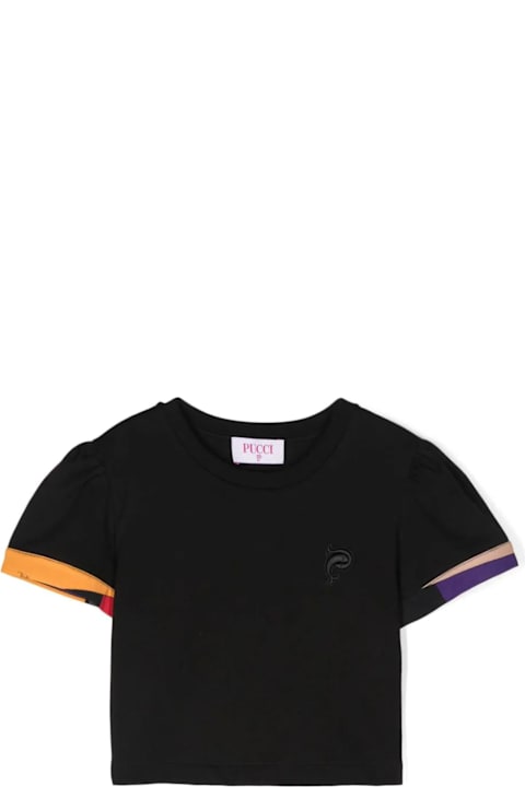 Pucci T-Shirts & Polo Shirts for Girls Pucci Emilio Pucci T-shirts And Polos Black