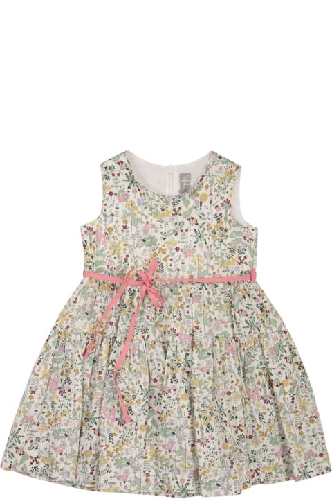 Dresses for Girls Il Gufo Liberty Fabrics Cotton Sleeveless Dress