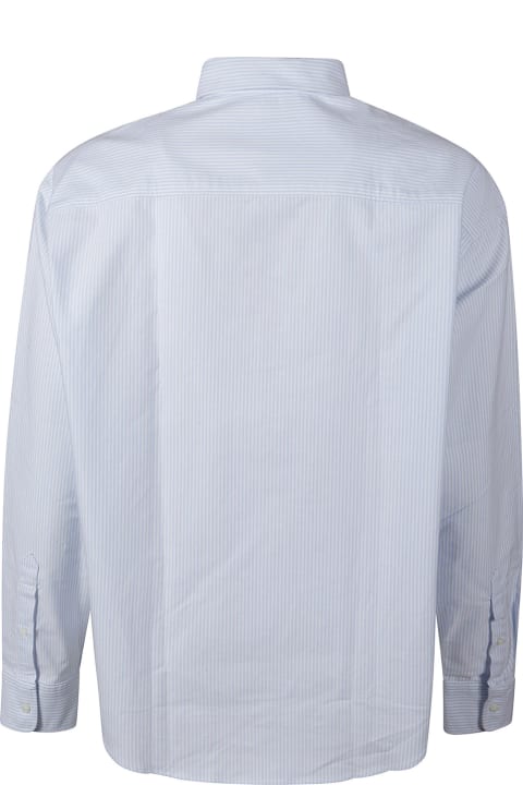 メンズ新着アイテム Ami Alexandre Mattiussi Logo Embroidered Stripe Shirt