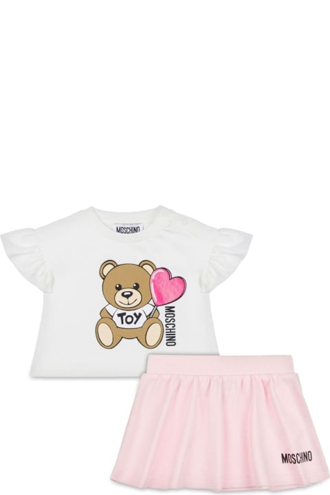 Bodysuits & Sets for Baby Girls Moschino T-shirt And Skirt Set