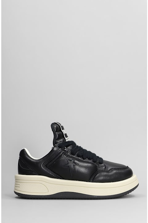 Fashion for Men DRKSHDW Turbowpn Ox Sneakers In Black Leather