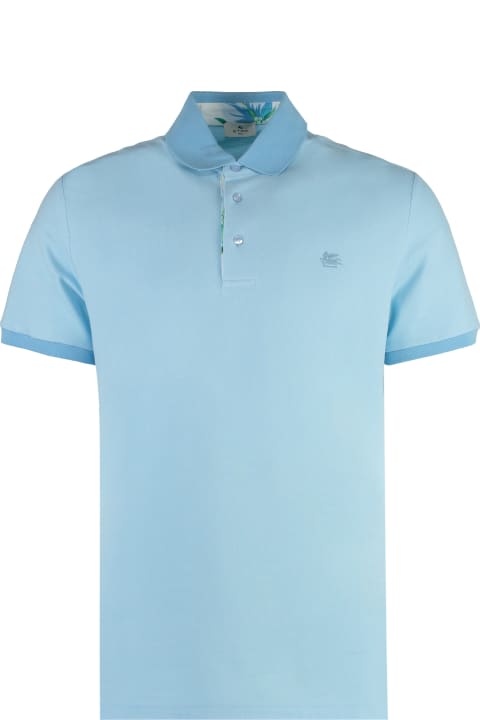 Etro for Men Etro Short Sleeve Cotton Polo Shirt