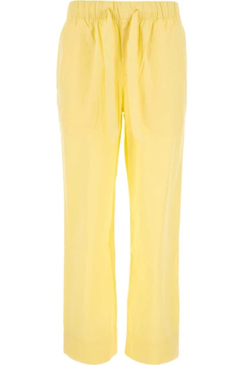 Tekla Pants for Men Tekla Yellow Cotton Pyjama Pant