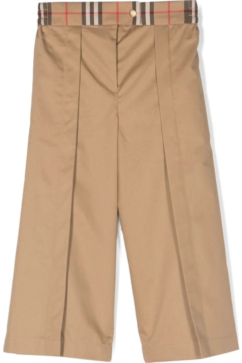 Burberry Bottoms for Girls Burberry Burberry Kids Trousers Beige