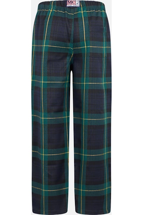 Homeware MC2 Saint Barth Kid Pajama Pants With Tartan Print