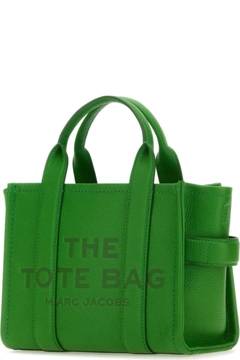 Marc Jacobs Totes for Women Marc Jacobs Green Leather Mini The Tote Bag Handbag
