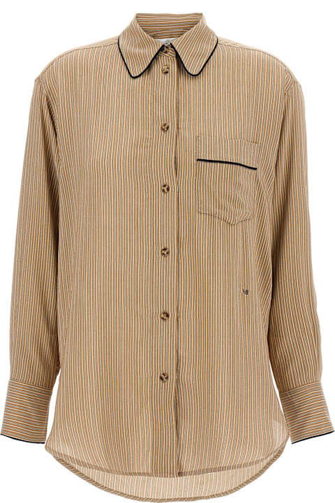 Victoria Beckham for Women Victoria Beckham 'piping Detail Pyjama' Shirt