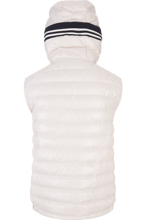 メンズ Monclerのコート＆ジャケット Moncler White Clai Padded Vest