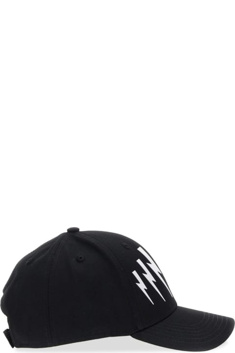 Neil Barrett Hats for Men Neil Barrett Baseball Hat With Logo