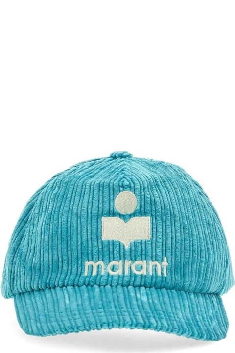 Hats for Men Isabel Marant Logo Embroidered Baseball Cap