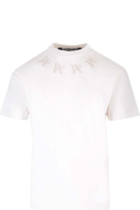 Palm Angels Topwear for Men Palm Angels White T-shirt