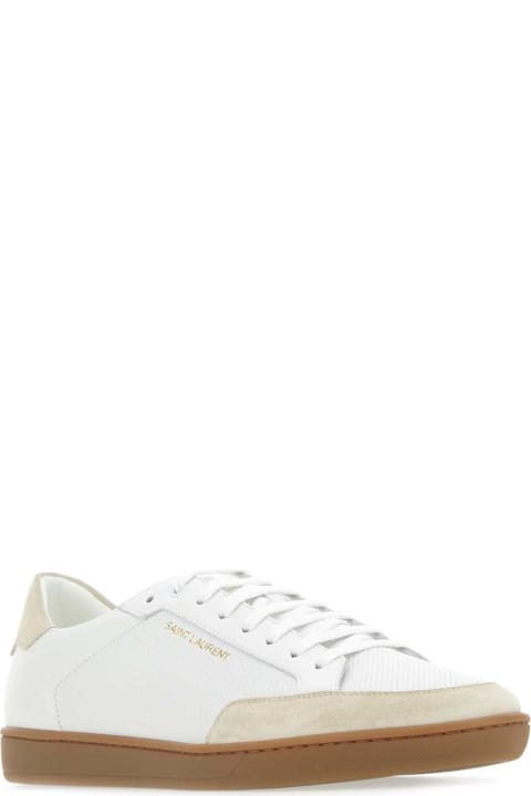 Fashion for Men Saint Laurent White Leather Sneakers