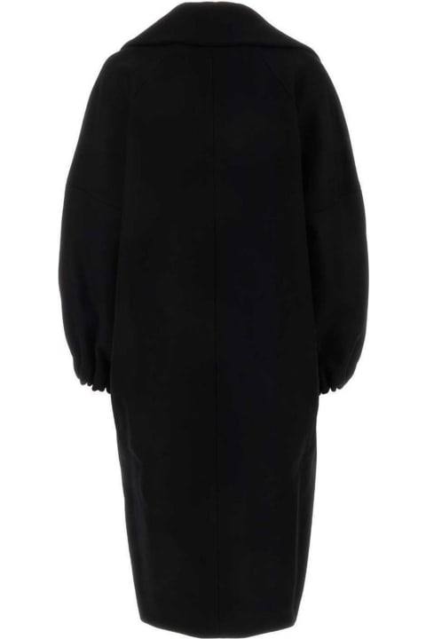 Patou Coats & Jackets for Women Patou Black Virgin Wool Blend Coat