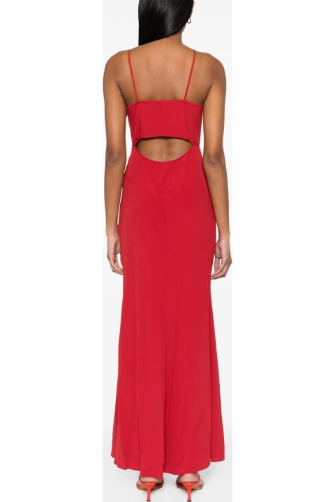 Dresses for Women Isabel Marant Red Silk Blend Kapri Long Dress