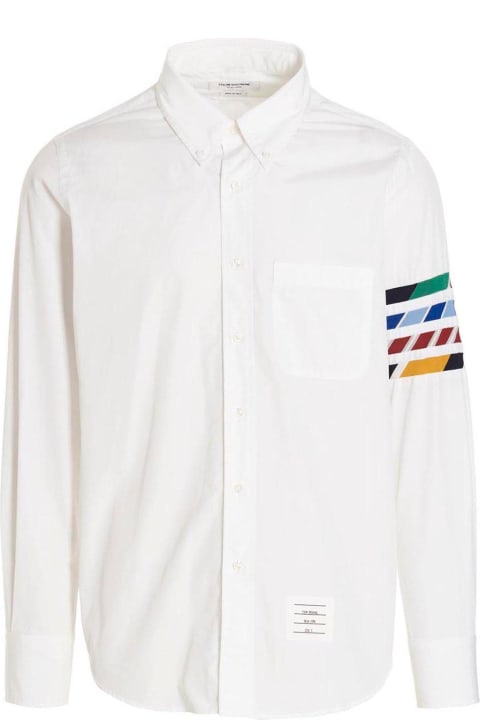 Thom Browne for Men Thom Browne 4-bar Button-up Shirt