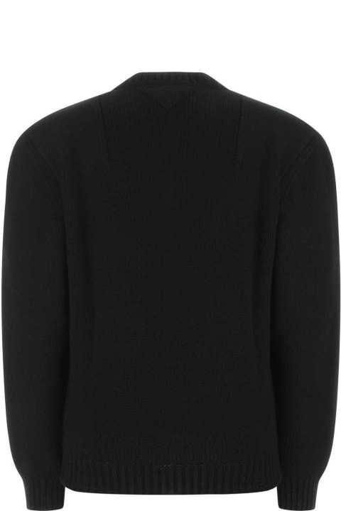 Prada Clothing for Men Prada V-neck Ribbed Knit Sweater