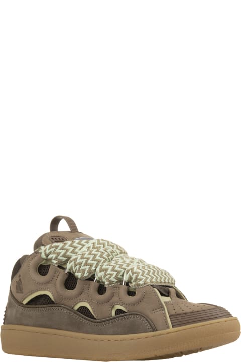 Fashion for Women Lanvin Curb Sneakers In Green Leather