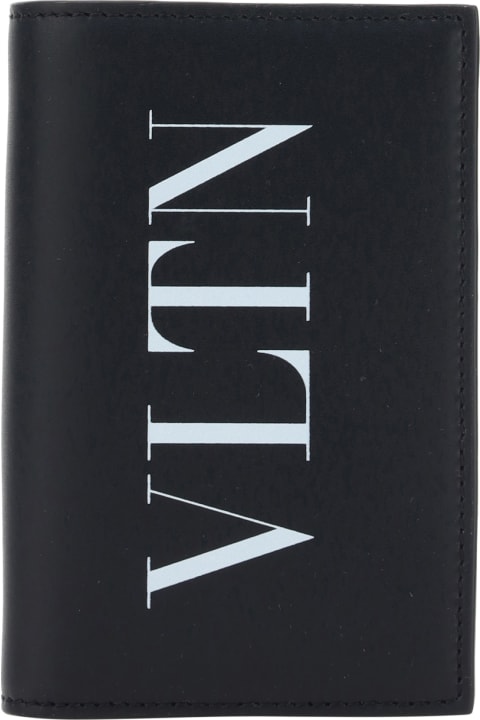 メンズ新着アイテム Valentino Garavani Card Holder | Vltn | Vitello Sky/print V