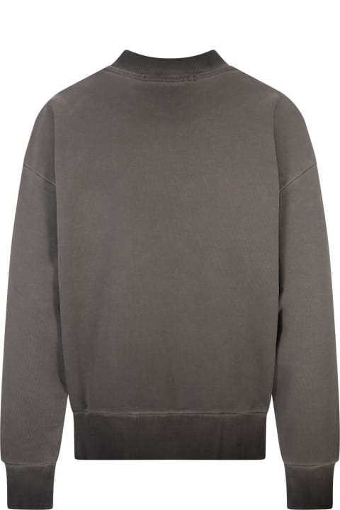 MSGM for Women MSGM Grey Sweatshirt With Washed Effect