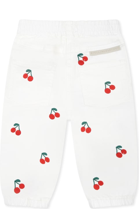 Homeware Stella McCartney Kids White Jeans For Girl With Cherries