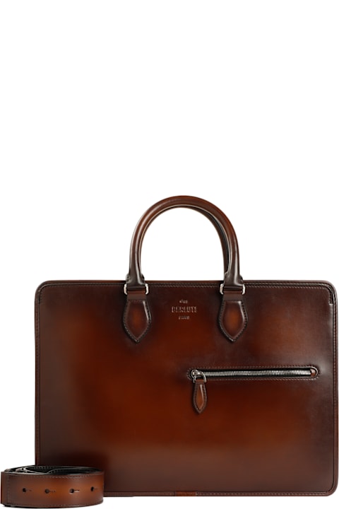 Homeware Berluti Neo Venezia Leather Handbag