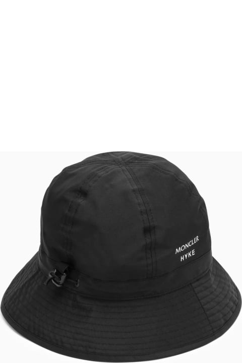 メンズ 帽子 Moncler Genius Nylon Black Hat