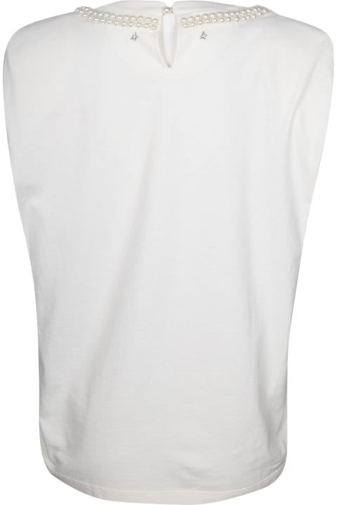 Golden Goose for Women Golden Goose Isabel T-shirt With Applied Pearls