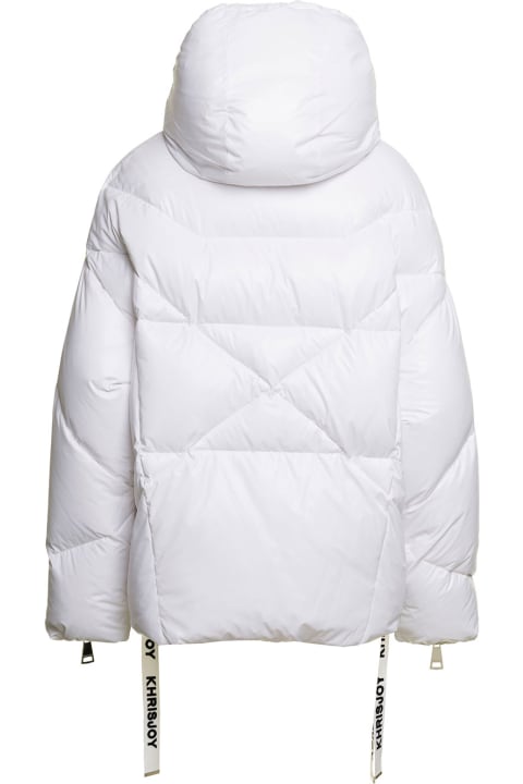 Khrisjoy Clothing for Women Khrisjoy White 'puff Khris Iconic' Oversized Down Jacket With Hood In Polyester Woman