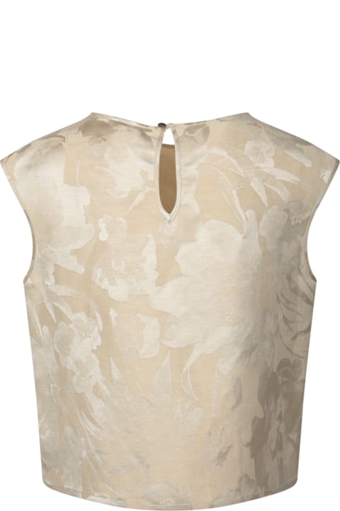 Incotex Clothing for Women Incotex Lilly Jacquard Beige Top