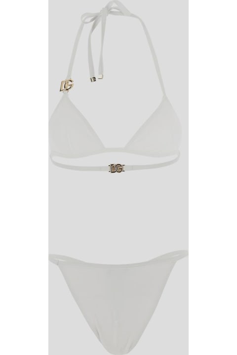 Dolce & Gabbana for Women Dolce & Gabbana Logo Bikini Swimsuit