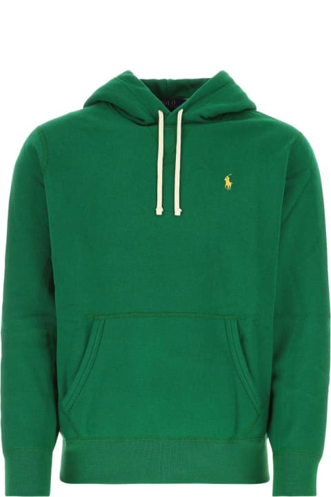 Polo Ralph Lauren Fleeces & Tracksuits for Men Polo Ralph Lauren Green Cotton Blend Sweatshirt