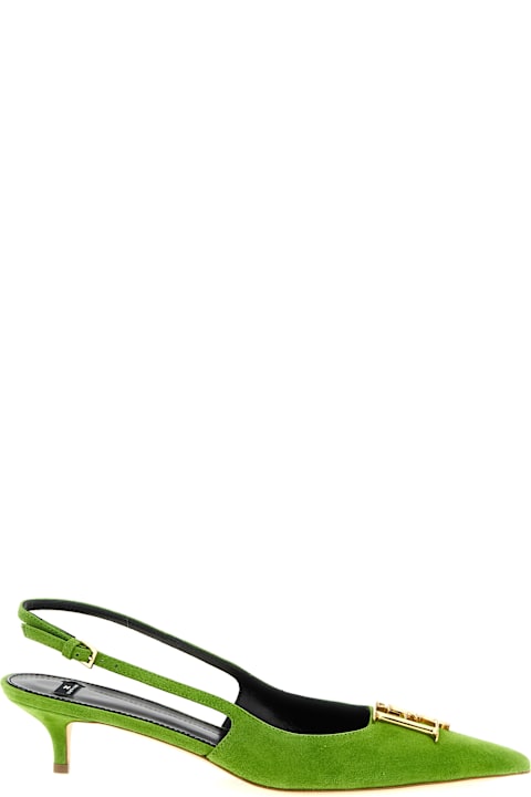 Elisabetta Franchi Suede Slingbacks