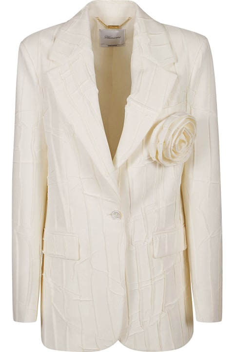 Blumarine Coats & Jackets for Women Blumarine Floral Embellished Patterned Blazer