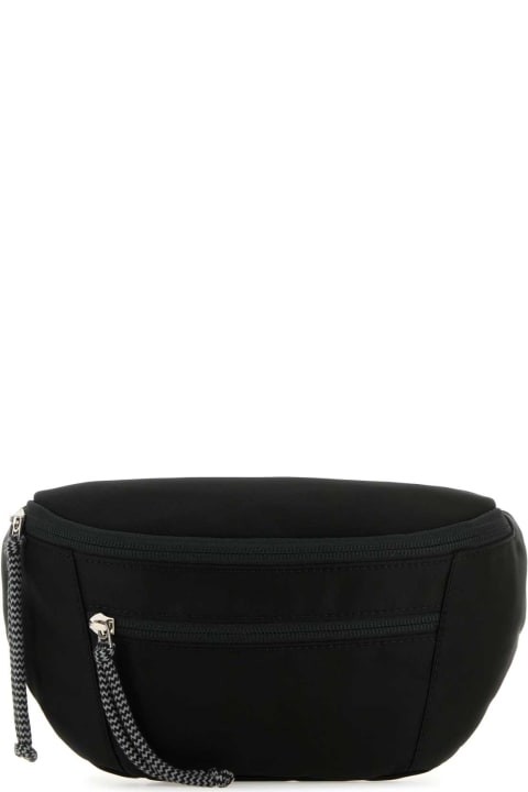 Bags Sale for Men Lanvin Black Nylon Curb Belt Bag