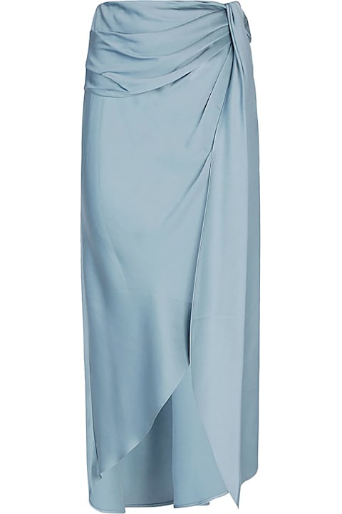 Jonathan Simkhai for Kids Jonathan Simkhai Elisabetta Draped Satin Midi Skirt