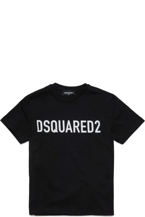 D2t971u Relax-eco T-shirt Dsquared Organic Cotton Jersey Crewneck T-shirt With Logo