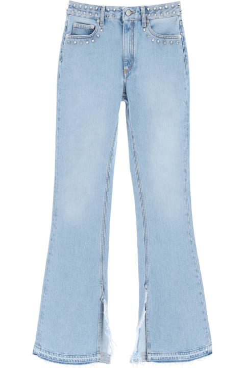 Alessandra Rich Jeans for Women Alessandra Rich Flared Jeans With Studs